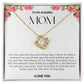 To My Amazing Mom Love Knot Necklace