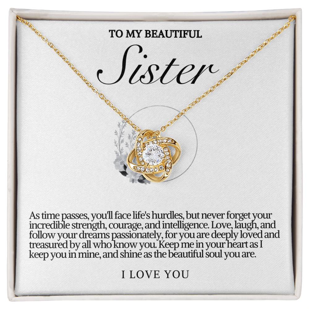 Sister Love Knot Necklace