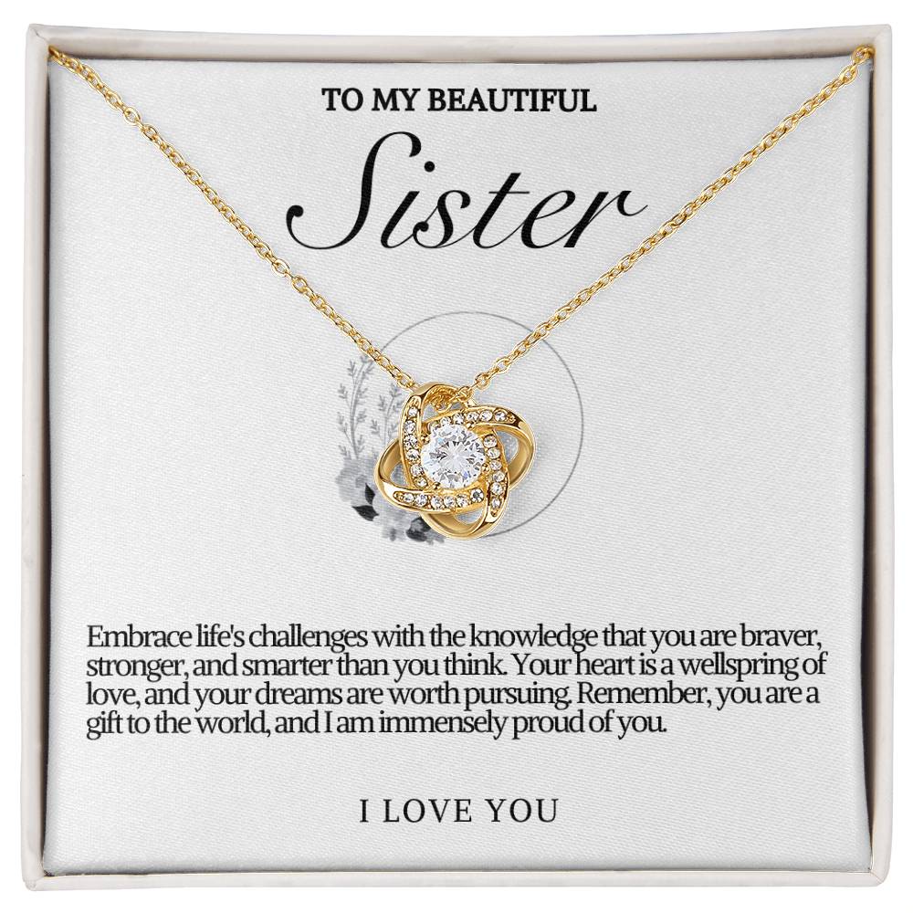 Sister Love Knot Necklace