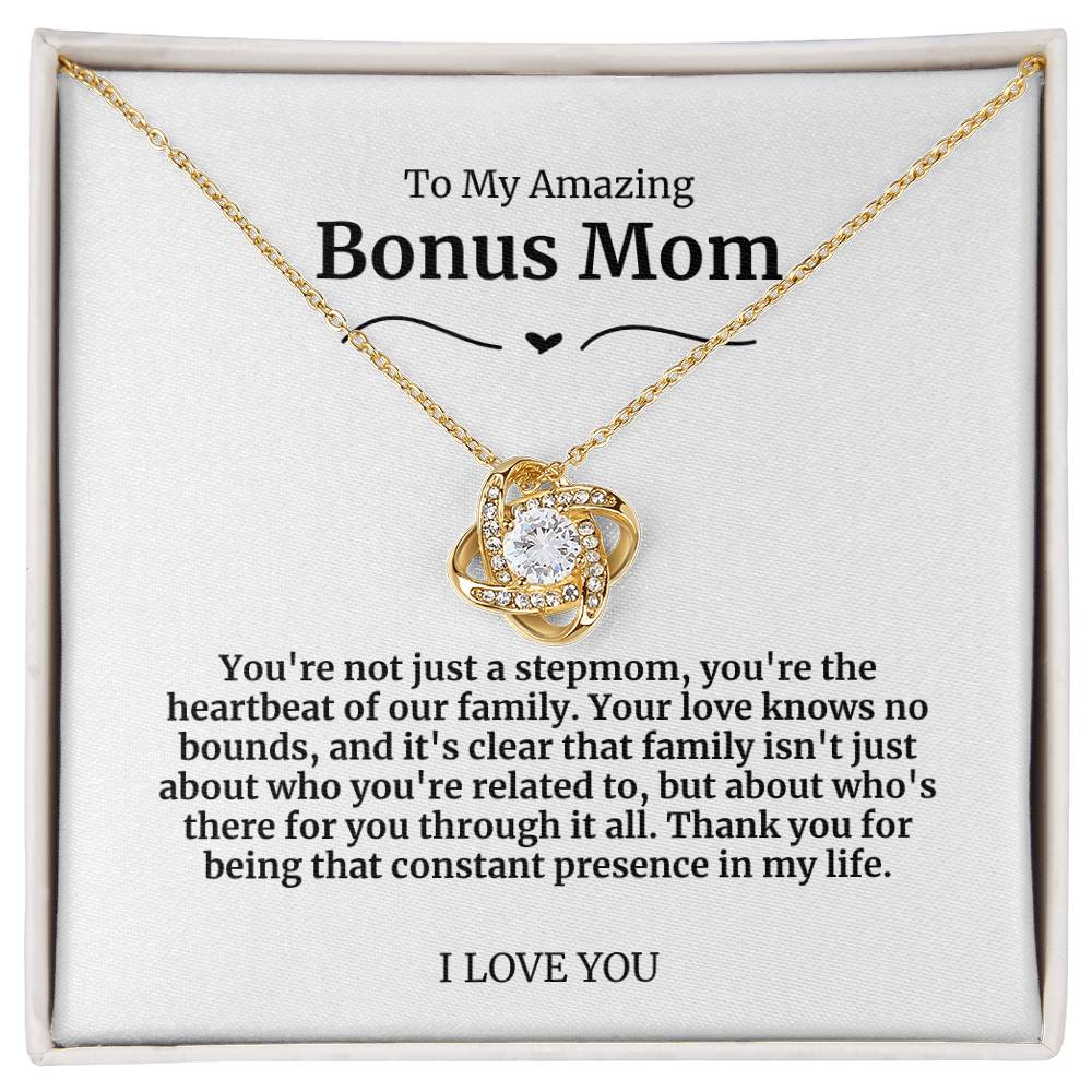 To My Amazing Bonus Mom Necklace