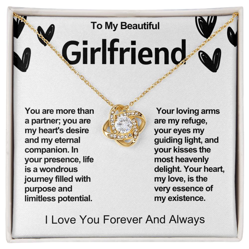 Girlfriend Love Knot Valentine Necklace