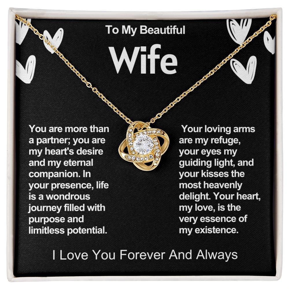 Wife Love Knot Valentine Necklace