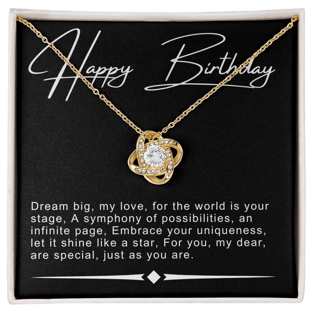 Happy Birthday Necklace