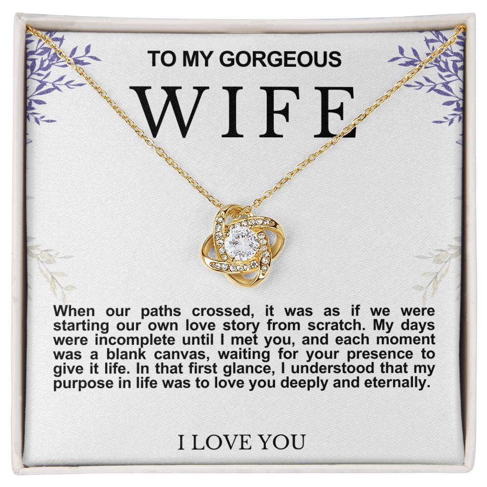 Wife Love Knot Necklace