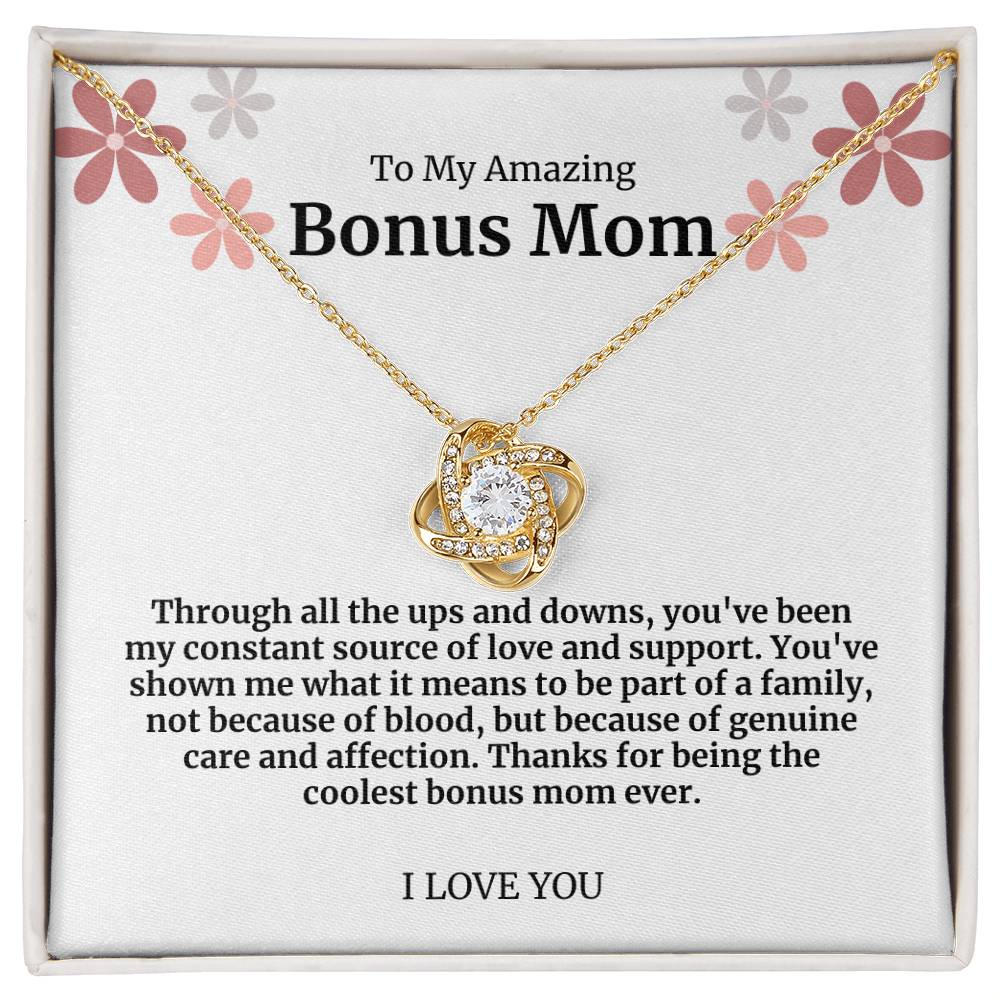 To My Amazing Bonus Mom Necklace