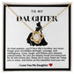 Daughter Princess Love Knot Necklace