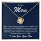 To My Mom Love Knot Necklace- Raising A Man