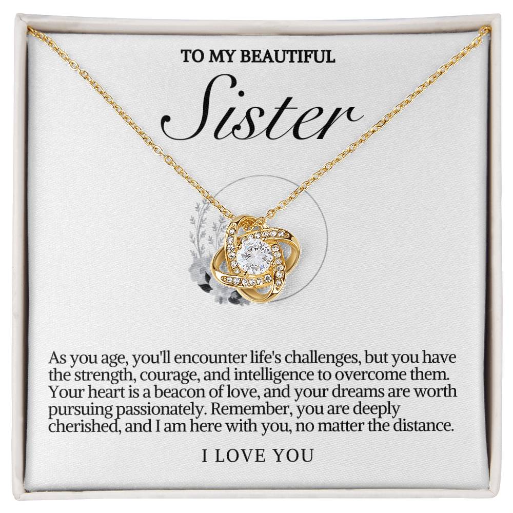 Sister Love Knot Necklace