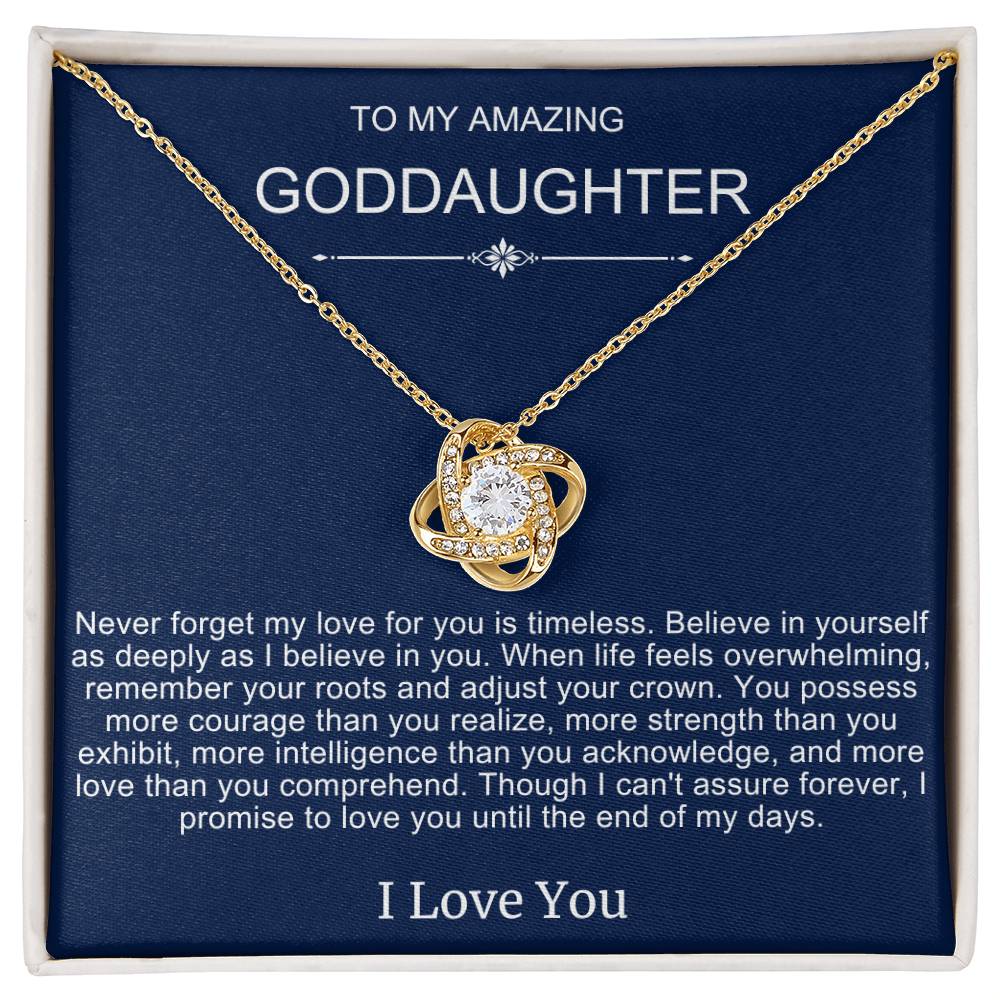 Beautiful Gift To Goddaughter from God Parent "You Are Braver Than You Believe" Necklace