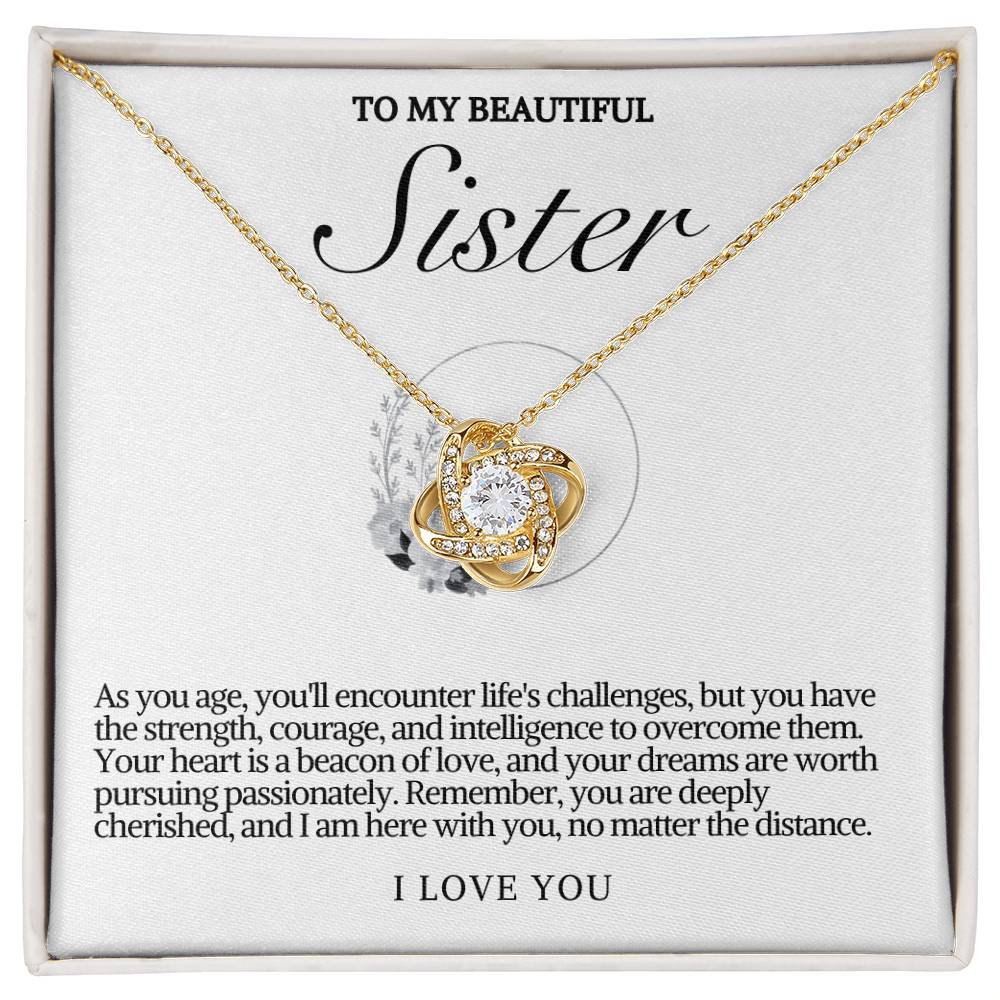 Sister Love Knot Necklace