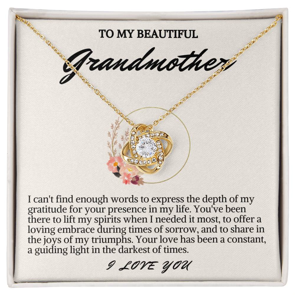 Grandmother Love Knot Necklace