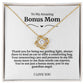To My Amazing Bonus Mom Necklace