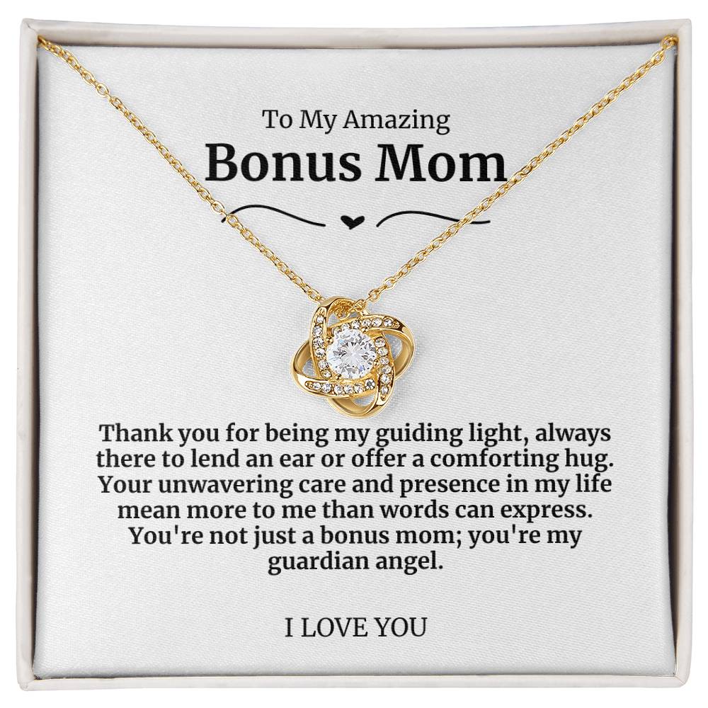 To My Amazing Bonus Mom Necklace