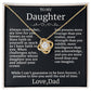 Beautiful Gift To Daughter "You Are Loved More Than You Can Imagine"  Necklace