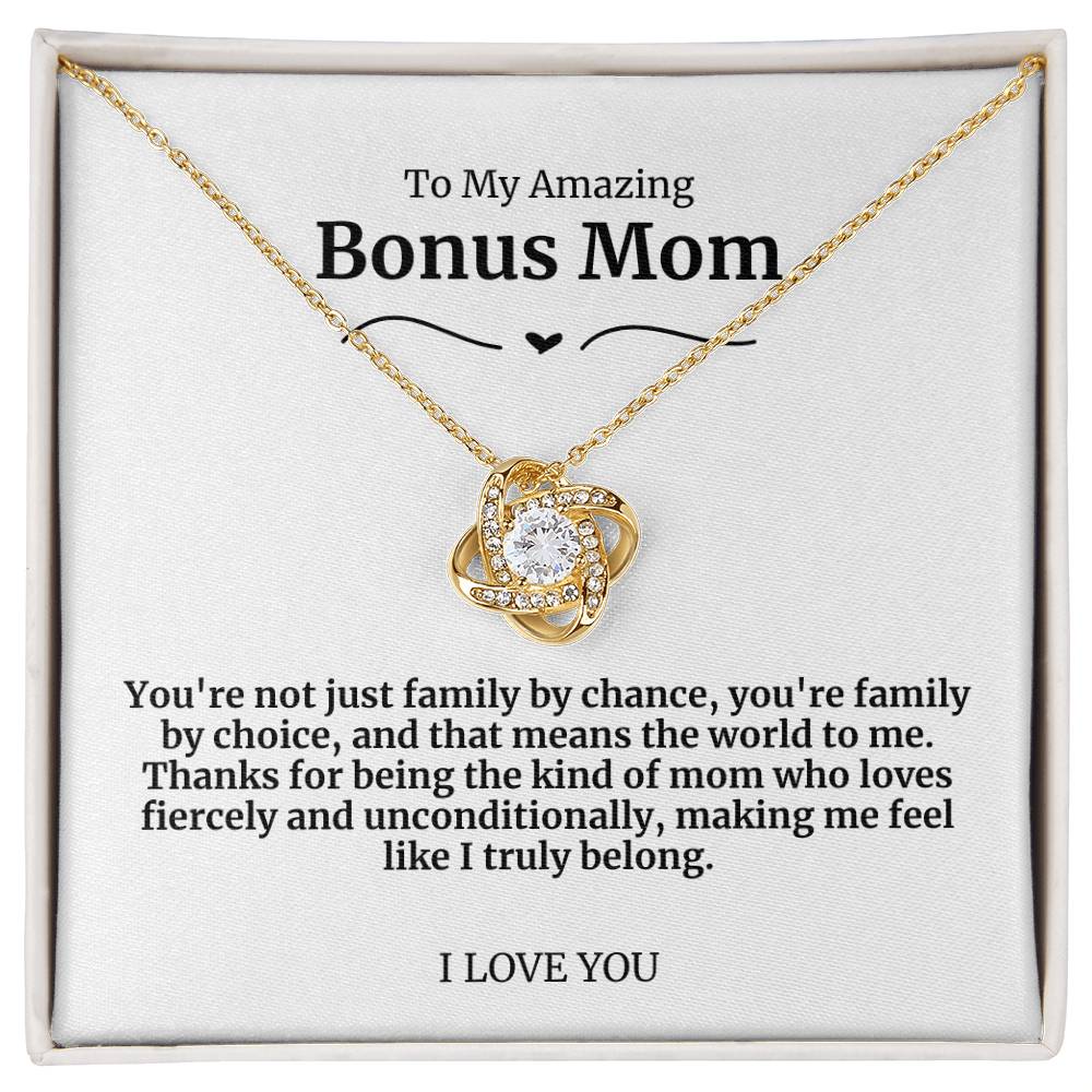 To My Amazing Bonus Mom Necklace