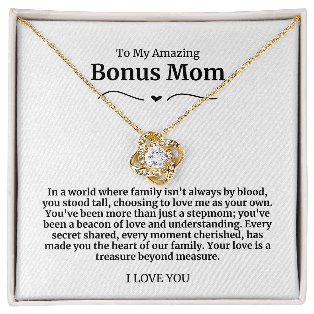 To My Amazing Bonus Mom Necklace