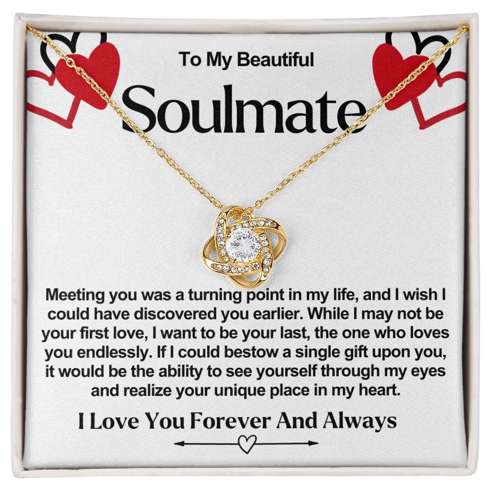 Soulmate Valentine Love Knot Necklace