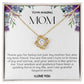 To My Amazing Mom Love Knot Necklace
