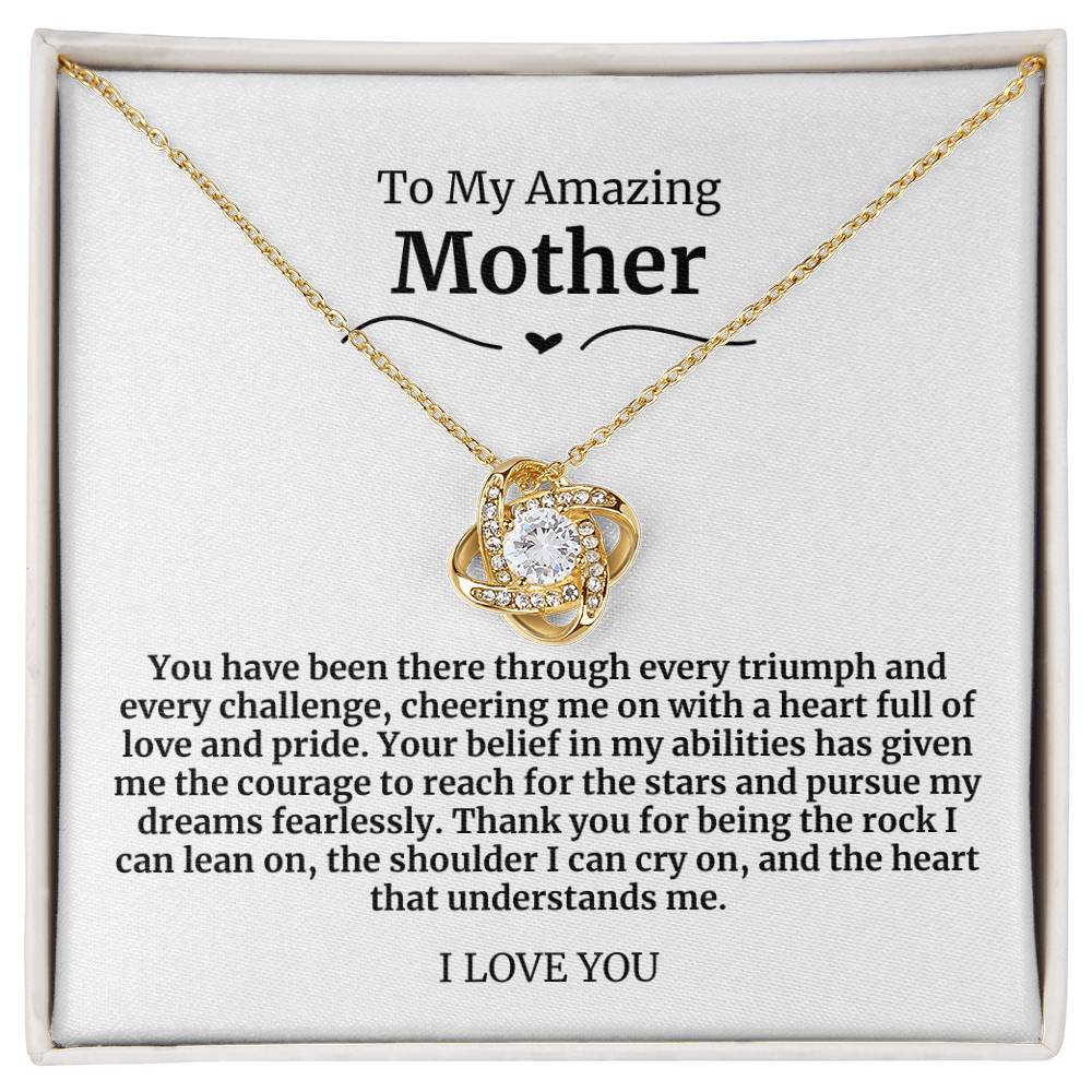 19 To My Amazing Mother Necklace