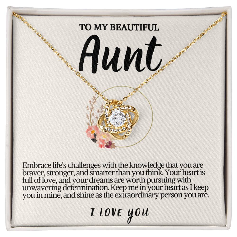 Aunt Love knot Necklace