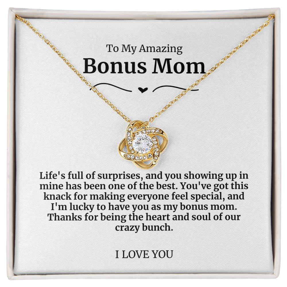 To My Amazing Bonus Mom Necklace