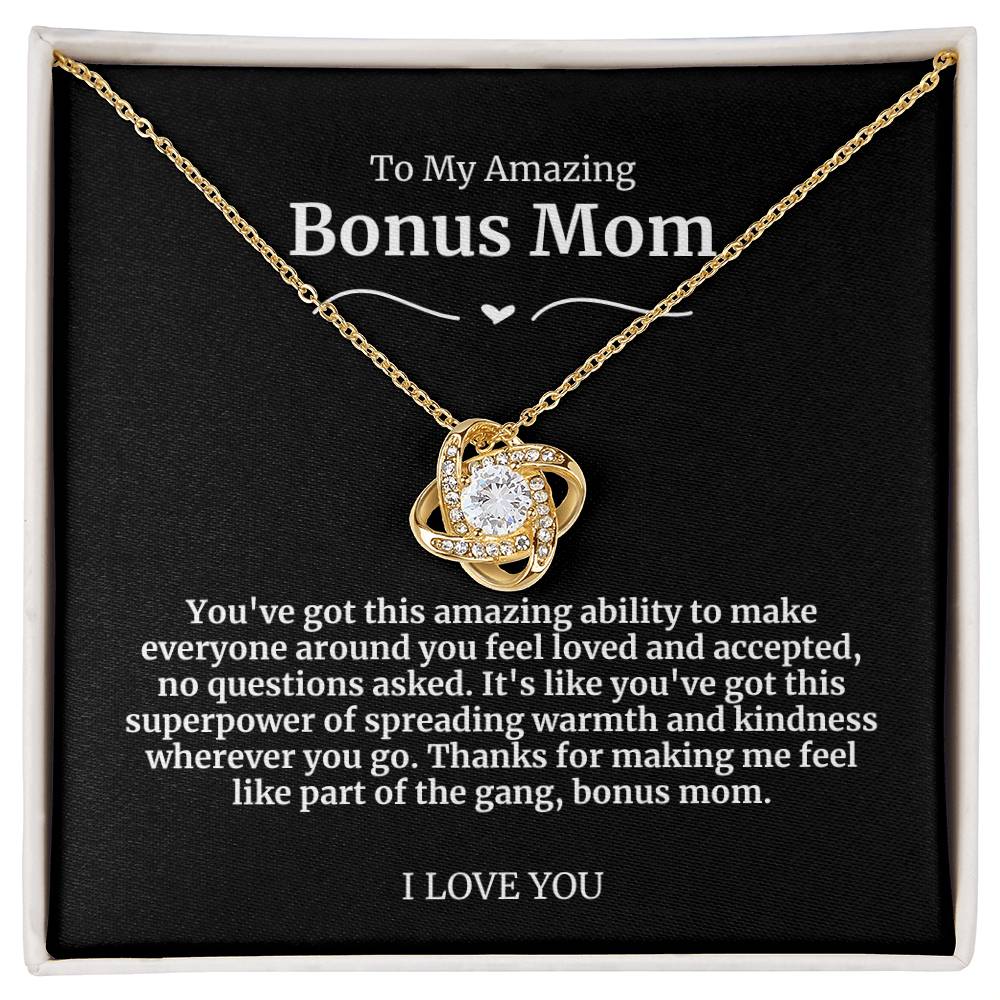 To My Amazing Bonus Mom Necklace