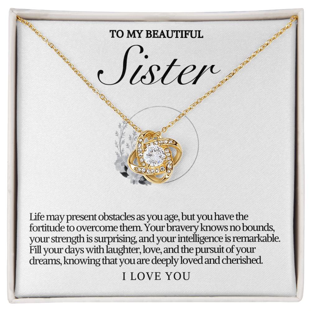 Sister Love Knot Necklace