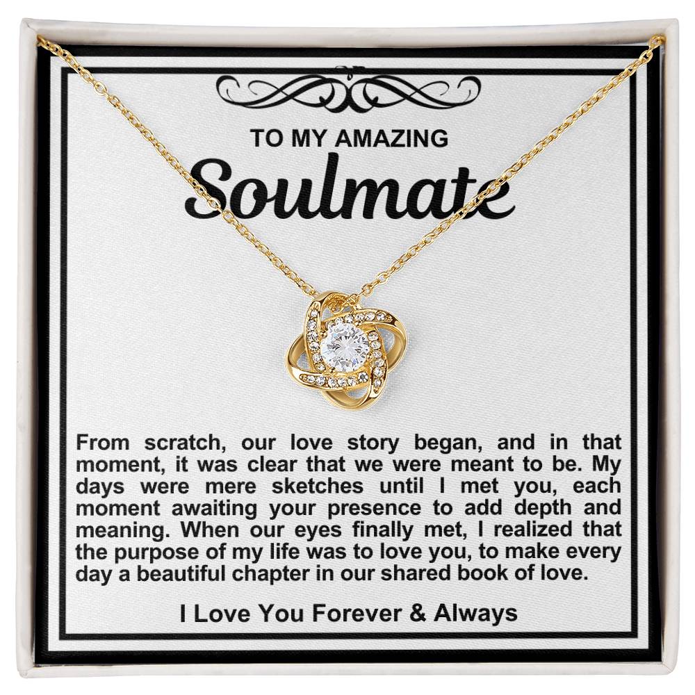 Soulmate Love Knot Necklace- It Was Clear That We Were Meant To Be