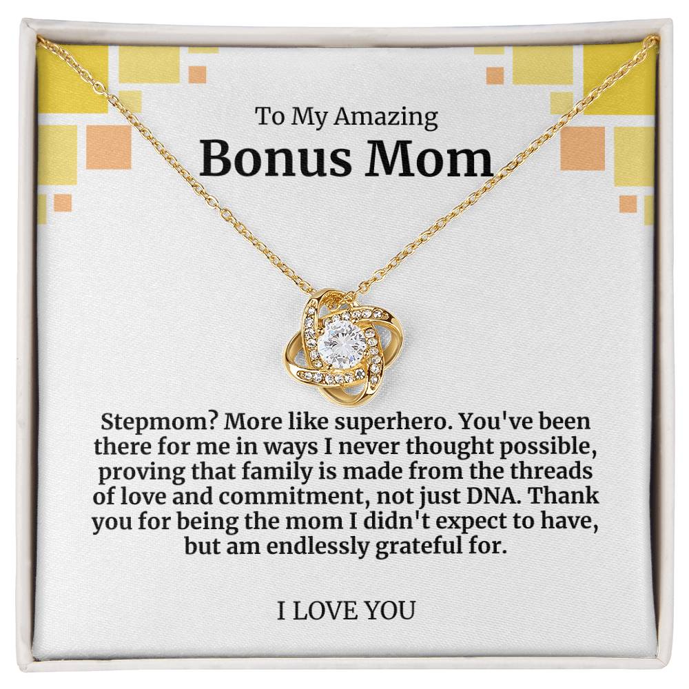 To My Amazing Bonus Mom Necklace