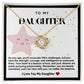 Daughter Stars Love Knot Necklace