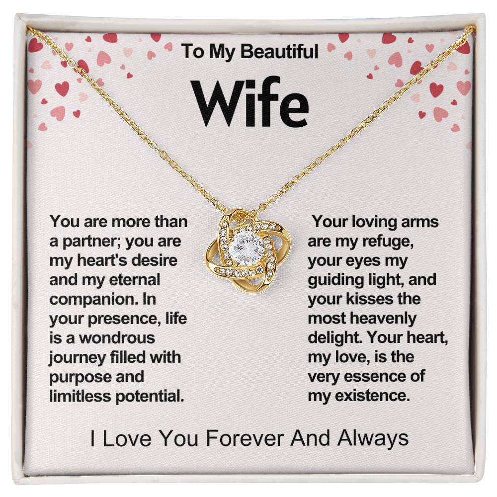 Wife Love Knot Valentine Necklace