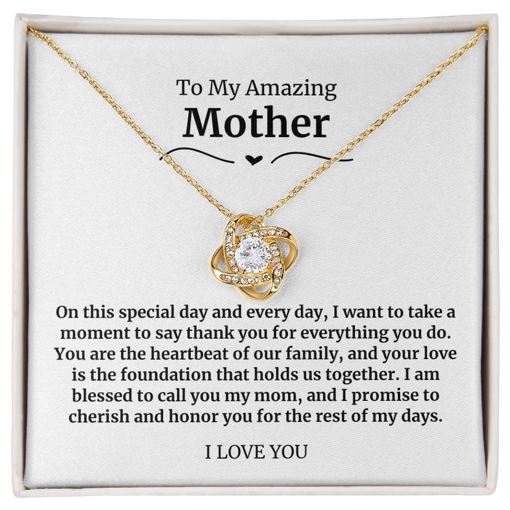 9 To My Amazing Mother Necklace