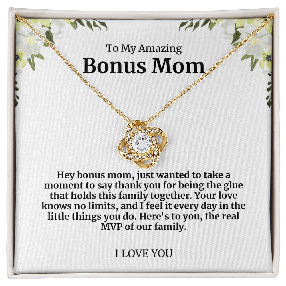 To My Amazing Bonus Mom Necklace