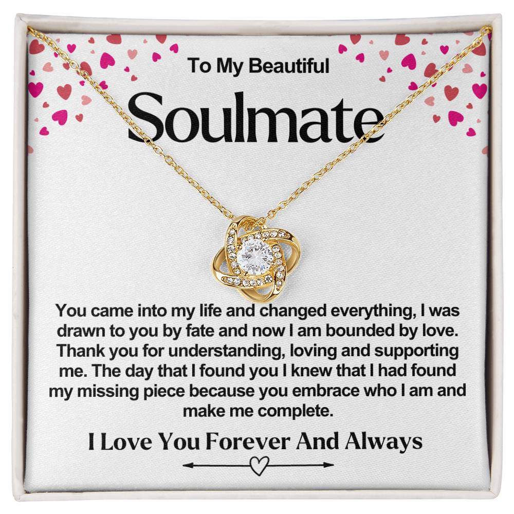 Soulmate Valentine Love Knot Necklace