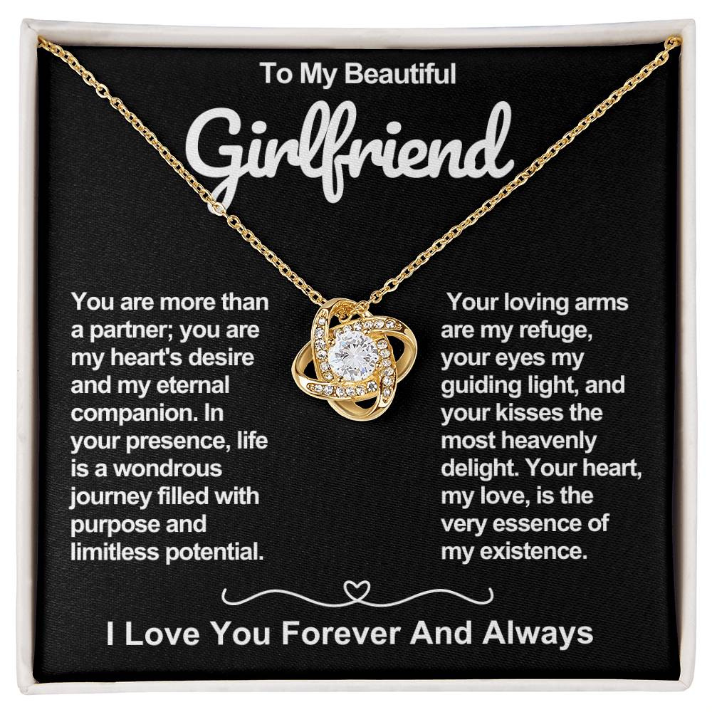 Girlfriend Love Knot Valentine Necklace