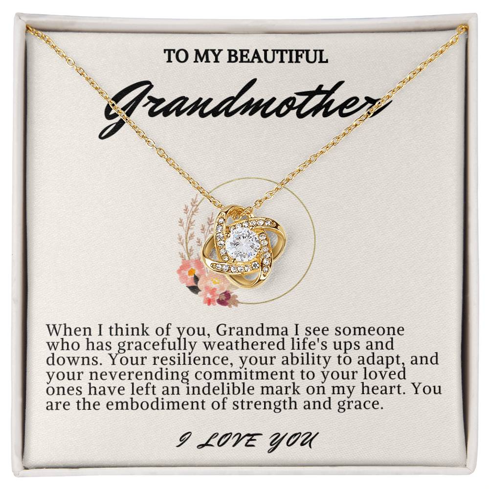 Grandmother Love Knot Necklace