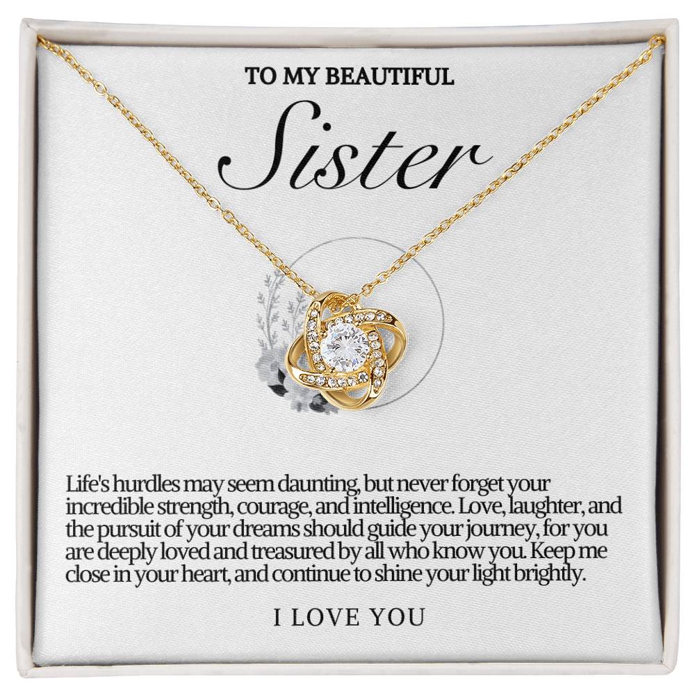 Sister Love Knot Necklace