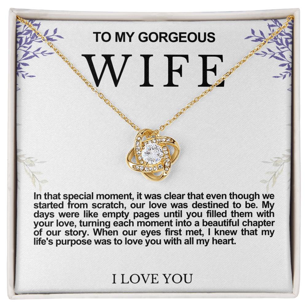 Wife Love Knot Necklace