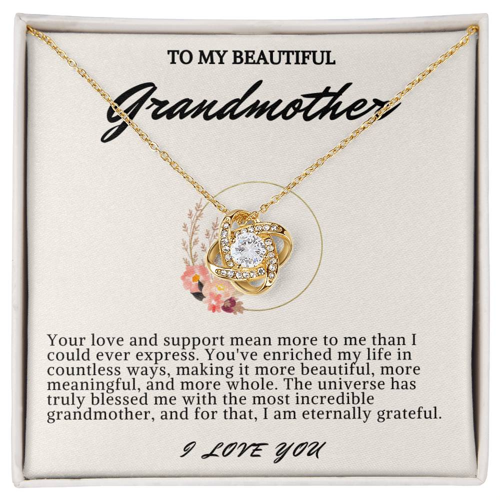 Grandmother Love Knot Necklace