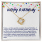 Happy Birthday Love Knot Necklace