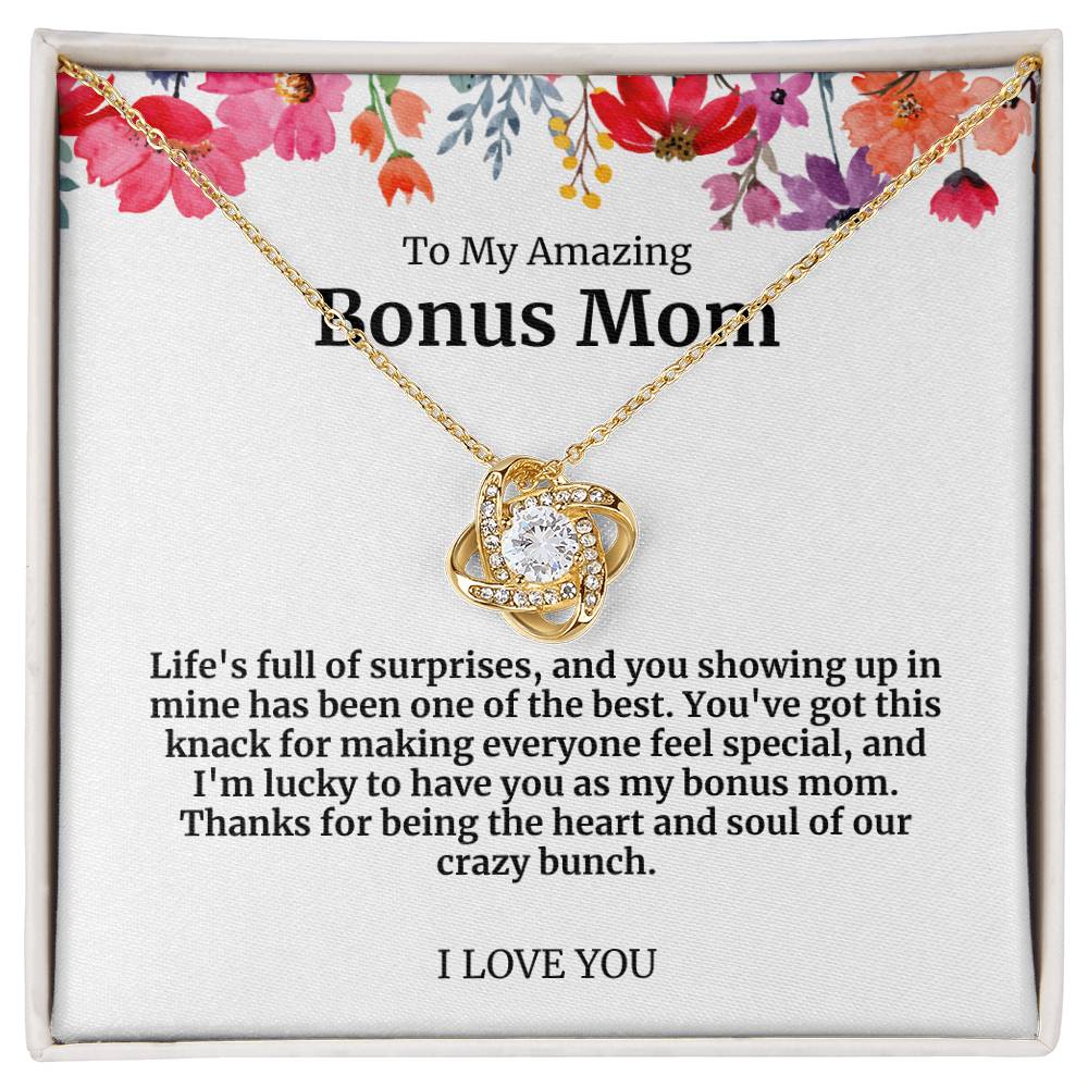 To My Amazing Bonus Mom Necklace