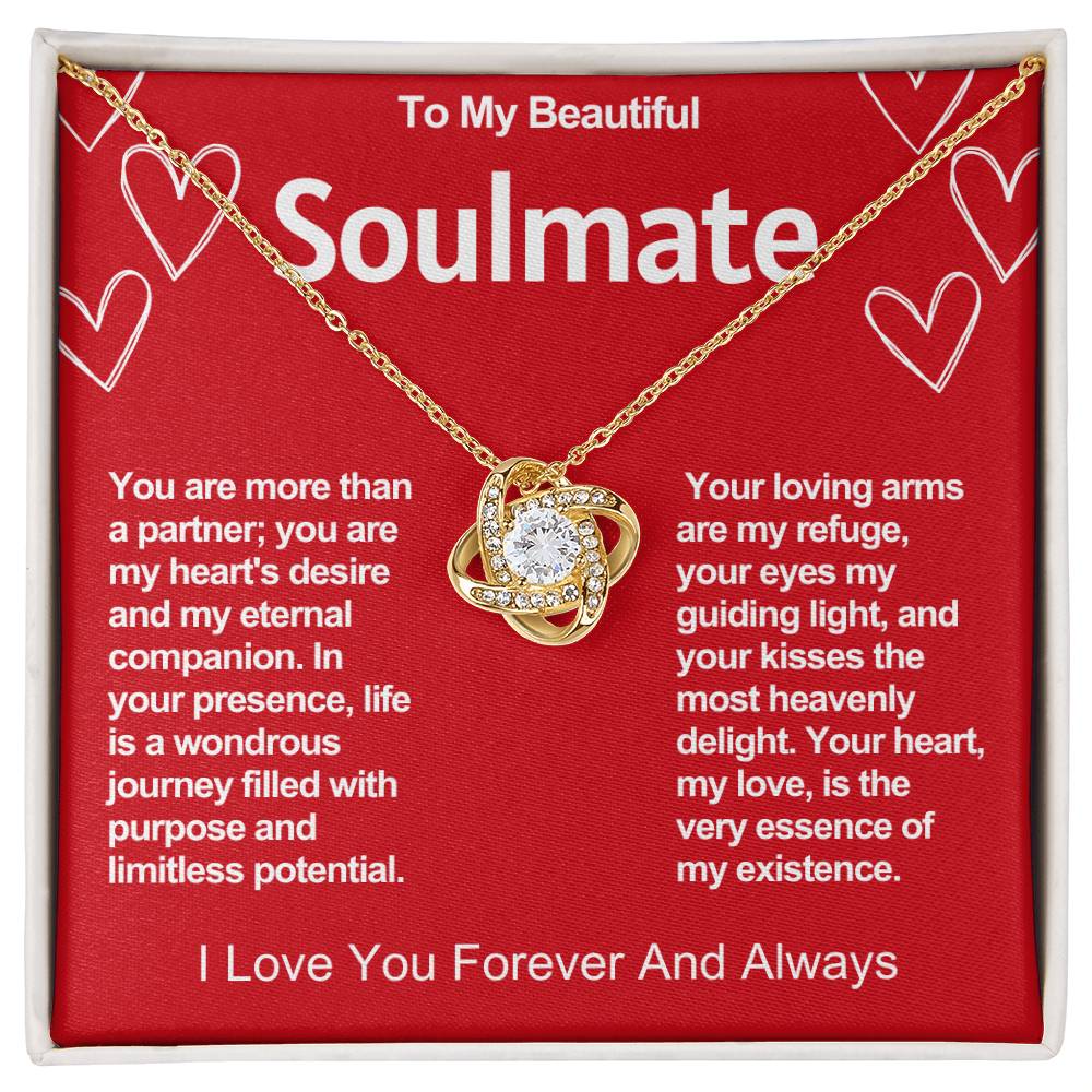 Soulmate Love Knot Valentine Necklace