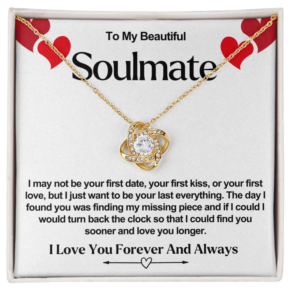 Soulmate Valentine Love Knot Necklace