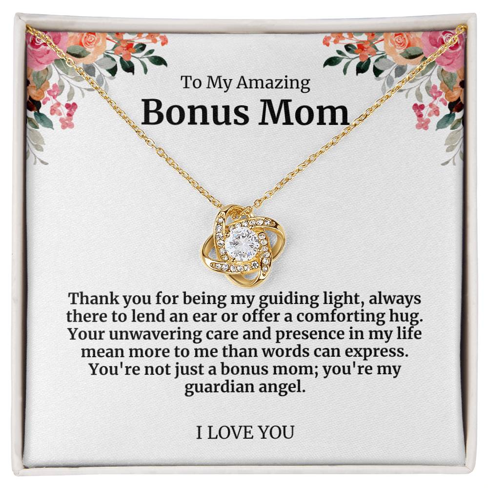 To My Amazing Bonus Mom Necklace