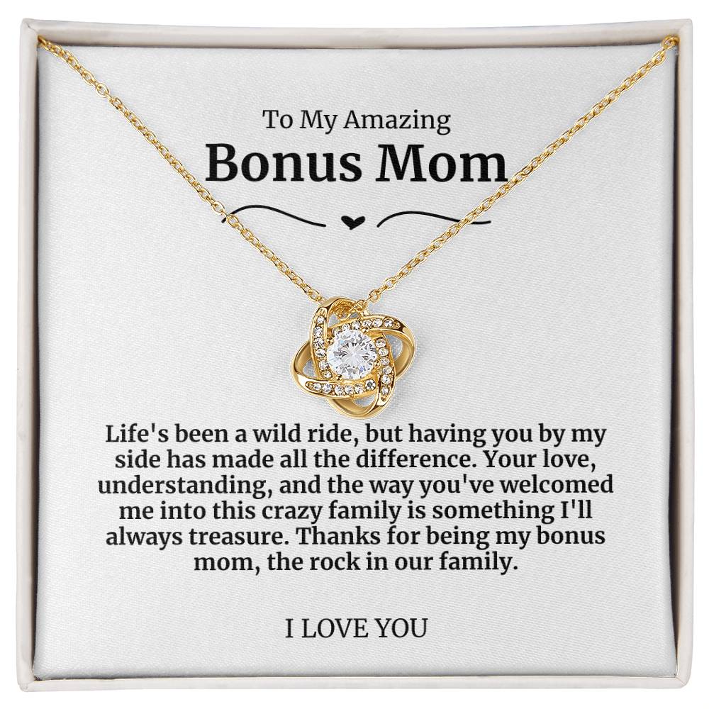 To My Amazing Bonus Mom Necklace