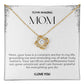 To My Amazing Mom Love Knot Necklace
