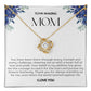 To My Amazing Mom Love Knot Necklace