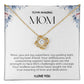 To My Amazing Mom Love Knot Necklace