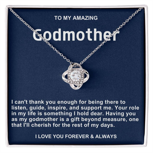 Godmother Love Knot Necklace