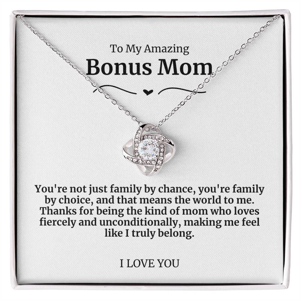 To My Amazing Bonus Mom Necklace